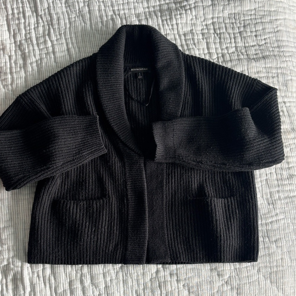 Banana Republic Black Cardigan Sweater